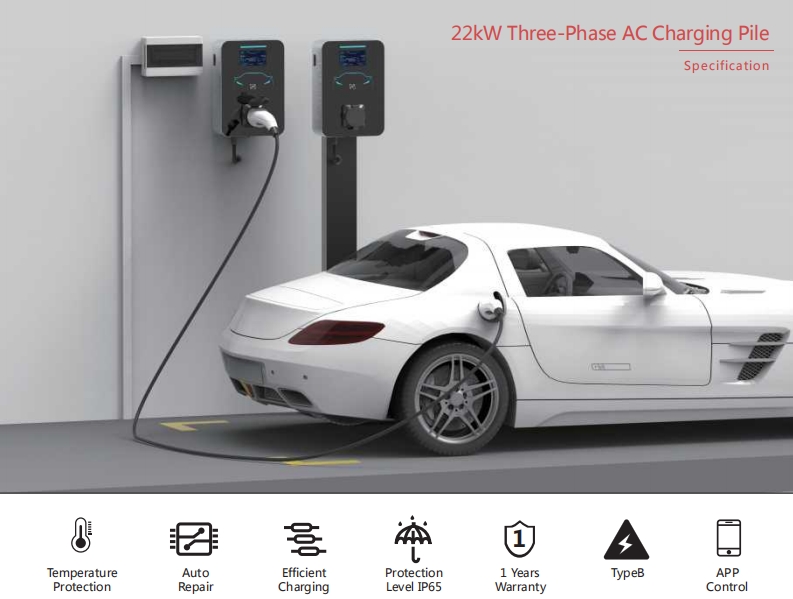 New product launched-22KW household/commercial three-phase electric charging pile