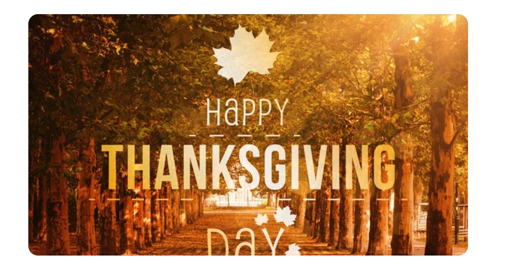 I wish you all a happy Thanksgiving and hope we can work together to achieve better and better things in the future.