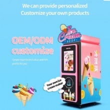 Factory customized commercial ice cream vending machine intelligent ice cream machine