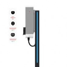 Yuedong Series Sheet metal Model 22kw Charging Gun Type 4G/WiFi/Bluetooth/Ethernet Three-Phase AC Charging Pile