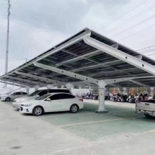 户外太阳能停车场遮阳汽车雨篷充电桩汽车光伏停车棚