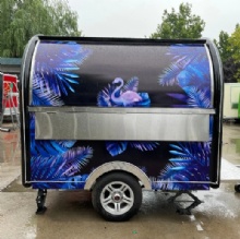 Mobile Caravan Kitchen Food Truck for USA Sale Food Cart