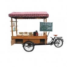 Adult Tricycle Cargo Bike Electric Outdoor Sale Drink Coffee Van Food Vending Cart for Sale  Mobile Food Carts