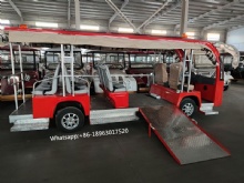 17-Seat Air-Conditioned Electric Tourist Bus with Pedals Electric Sightseeing Bus