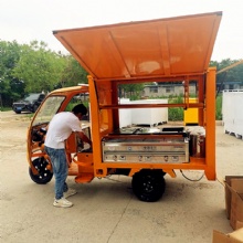 Colorful Fashion Lovely Commercial Food Stand YRF Electric Tricycle