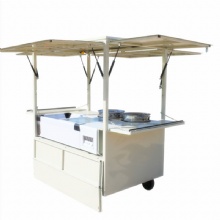 Beige or Customized Colors Multifuntional Hand Propelled YRF Food Cart